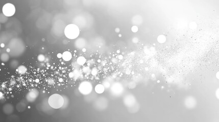Canvas Print - abstract white particles creating a clean bright backdrop suitable for business events concerts or m
