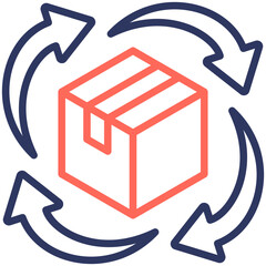 Canvas Print - Recycle Box Icon