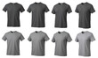 © Sharif54 - Gray t-shirts mockup with a Transparent Background