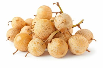 Wall Mural - A fresh longan isolated on white