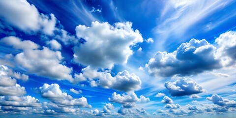 Canvas Print - blue sky with clouds