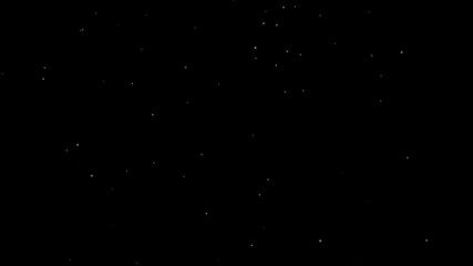 stars shining black night animation