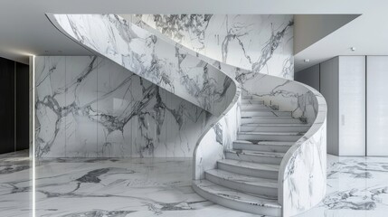 Staircase made of marble