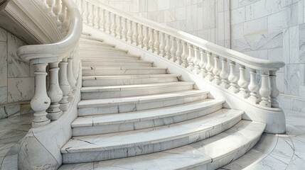 Staircase made of marble