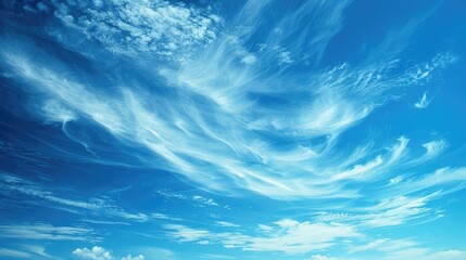 sky of a blue tint