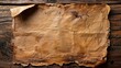 © CryptoCanvas - Paper on aged wooden surface