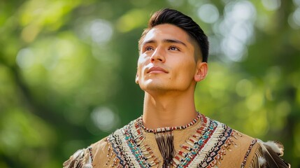 Ceremonial Tribal Groom Portrait Depicting Nuptials Celebration Among Clans and Factions