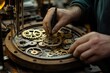 © Boinah - A craftsman meticulously assembles intricate gears in a mechanical device.