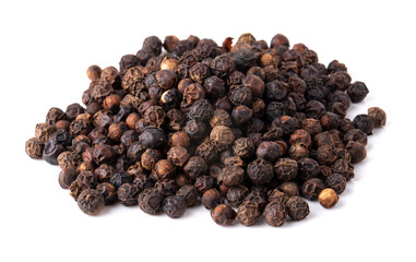 Wall Mural - Black pepper isolated on a white background