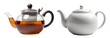 © drimerz - ceramic and clear glass teapot isolated on transparent background