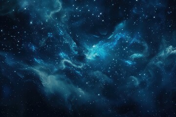 Leinwandbilder - A stunning view of distant galaxies and stars captured in the depths of space shows intricate cosmic patterns and vibrant colors illuminated by ancient starlight