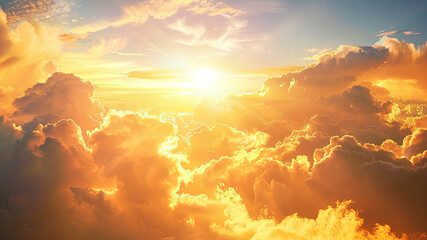 sky with clouds, sky and clouds, scenic view of clouds in the sky, golden hour