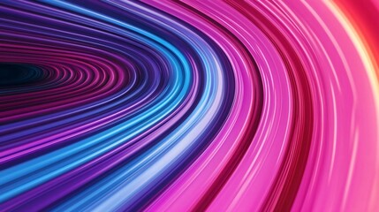 Sticker - vibrant abstract background featuring swirling lines of pink and blue, creating a dynamic and energe