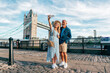 © oneinchpunch - Happy senior couple spending time together in London city. Concepts about seniority, lifestyle and travel