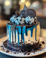 Wall Mural - chocolate cake with oreo