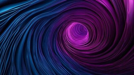 Poster - a mesmerizing abstract design featuring swirling lines in vibrant blue and purple hues, creating a s