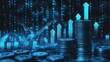 © somneuk - A digital representation of a financial market with rising graphs, coins, and glowing data, symbolizing growth and investment trends.