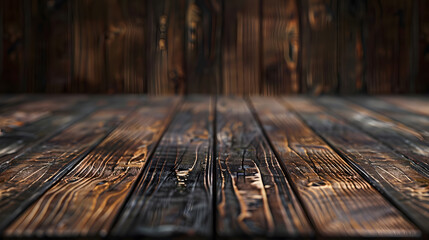 Wall Mural - wooden Empty beautiful wood table top wooden background. Generative AI.