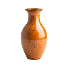 brown speckled ceramic vase