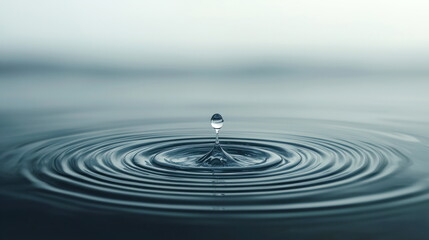Poster - Water Drop Ripples.