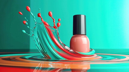 Poster - Nail Polish Splash.
