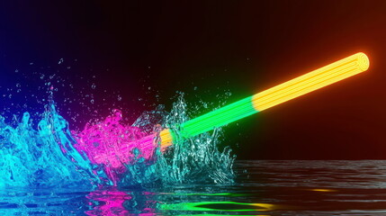 Poster - Neon Light Splash.