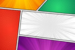 © Toing - Blank comic page pop art colorful background cartoon style