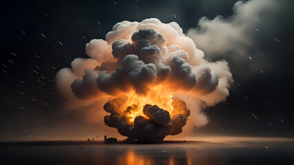 Wall Mural - Explosions Wolke