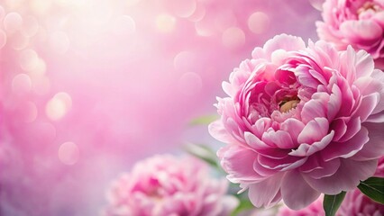 Wall Mural - Pink peony flower background, peony, pink, flowers, background, beautiful, floral, garden, nature, bloom, petals, spring