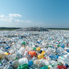 Wall Mural - Plastic Waste Mountain.