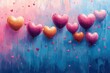 © Vesna - a vibrant abstract wallpaper filled with hearts balloons and confetti celebrating love and joy perfect for occasions like valentines day or festive gatherings
