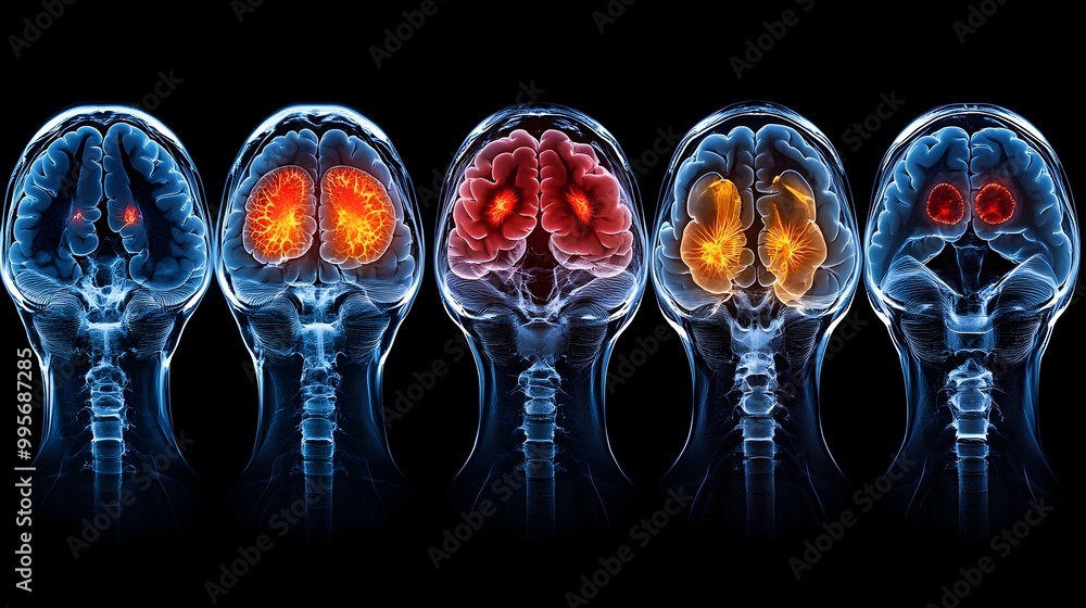 Detailed Visualization of Brain MRI Scan Revealing Medical Insights ...