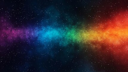 colorful galaxy background with vibrant rainbow colors and stars.