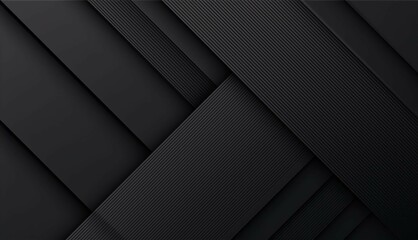 Black abstract banner background. Dark deep black dynamic background. Modern creative premium gradient. Abstract black background.