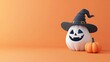 © SteadFast - Halloween costume contest flat design, front view, competition theme, 3D render, Splitcomplementary color scheme