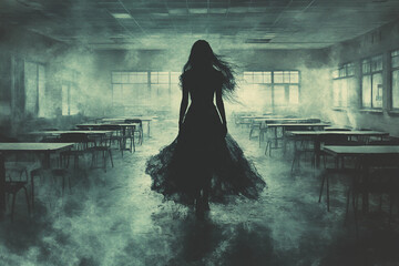 Wall Mural - Mystic halloween fantasy concept generative AI technology