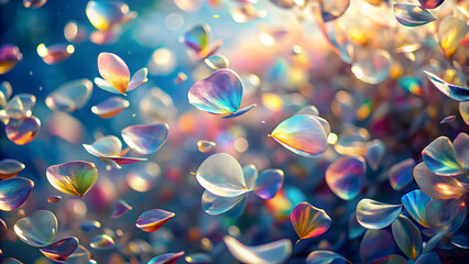 Wall Mural - dreamlike butterfly dance: iridescent butterflies flutter in a vibrant, ethereal dreamscape, creatin
