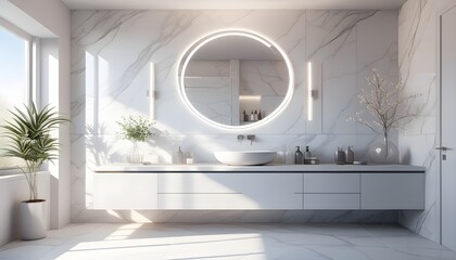 Wall Mural - Chic and Sophisticated Modern Luxury Bathroom Design Concept