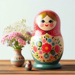 Wall Mural - russian nesting dolls