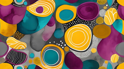 seamless pattern with feathers