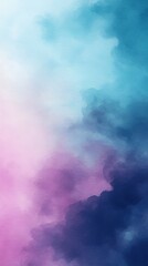 Canvas Print - Abstract watercolor background with blue and purple hues.