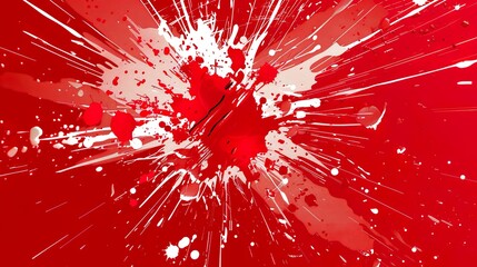 Canvas Print - Red_fashion_color_explosion_background