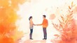 © AiAbstract - Dreamy Watercolor Mentorship Scene