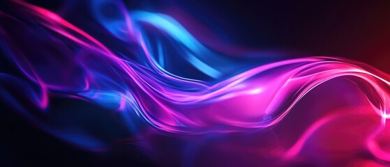 Wall Mural - vibrant neon motion background with an abstract design creating a visually stunning effect