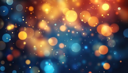 Poster - abstract background with soft light bokeh and blurred elements
