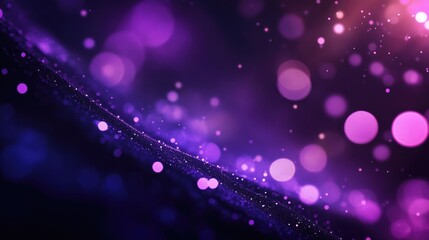 Poster - fantasy purple bokeh light background