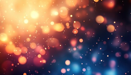 Poster - abstract background with soft light bokeh and blurred elements