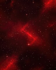 Wall Mural - dark red 2d cartoon texture featuring a starry sky with the milky way a contemporary abstract design