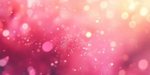Poster - fantasy abstract pink background with a gentle blur and bokeh lighting effect