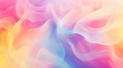 Poster - fantasy pastel blur with an abstract background featuring a gradient ombre style of vibrant colors